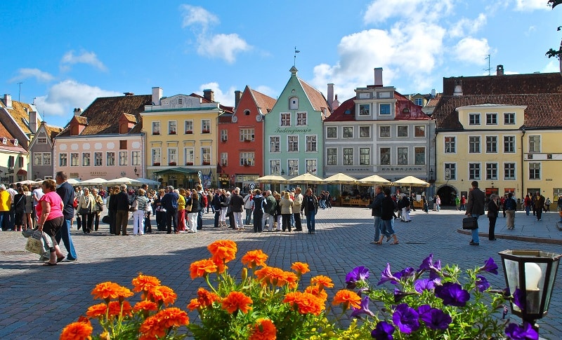 Old Town Square Tallin Estonia