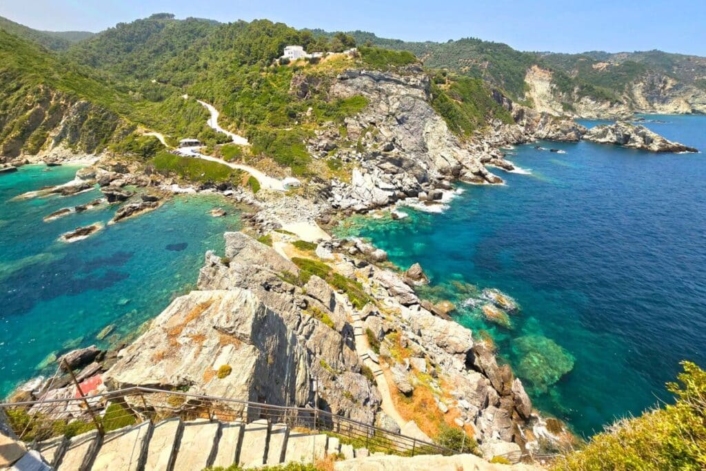 View from the Mamma Mia Chapel