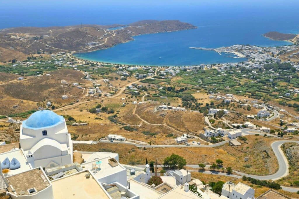 Chora Views Church Serifos Greece