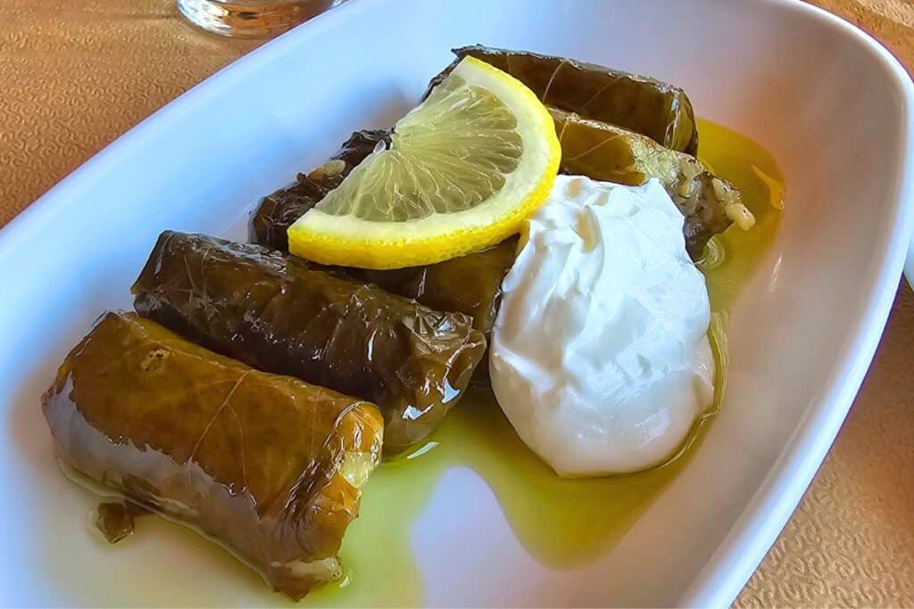 Dolmades Stuffed vine Leaves Greece