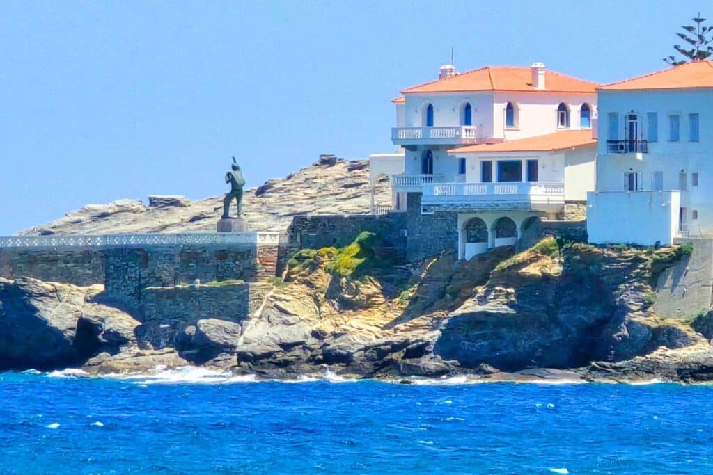 Monument to Unknown Soldier Andros Chora Greece