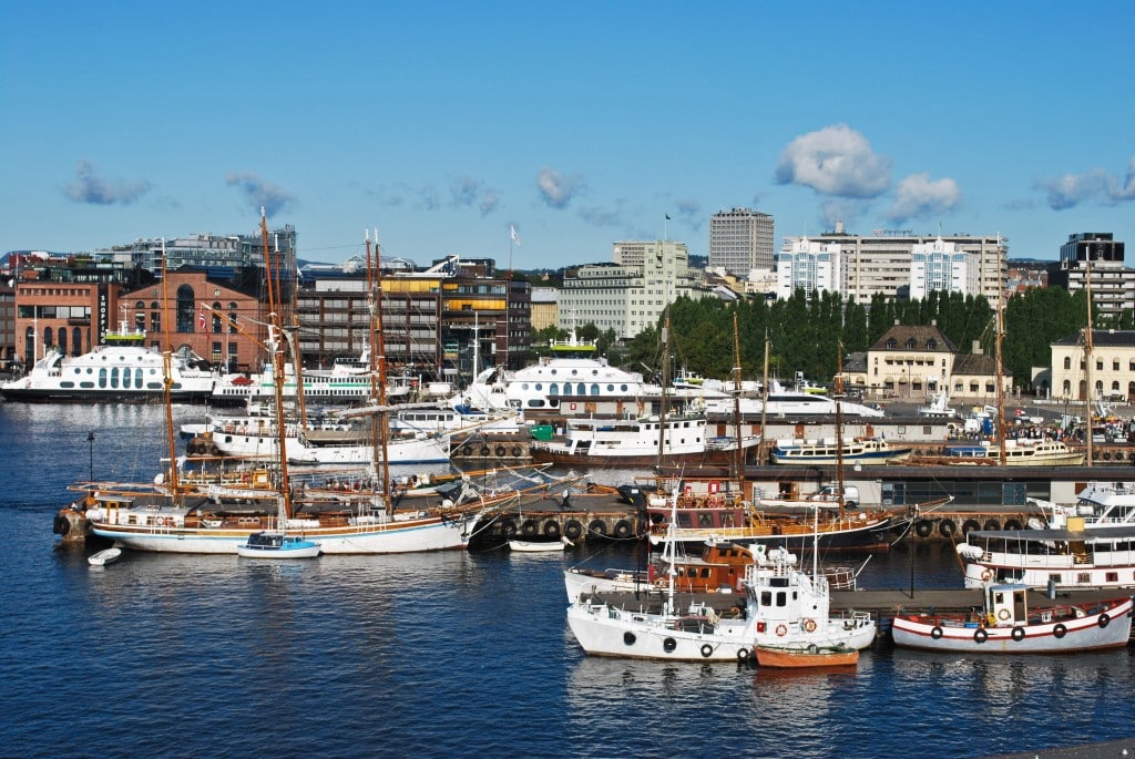 Aker Brygge Oslo Harbor Norway