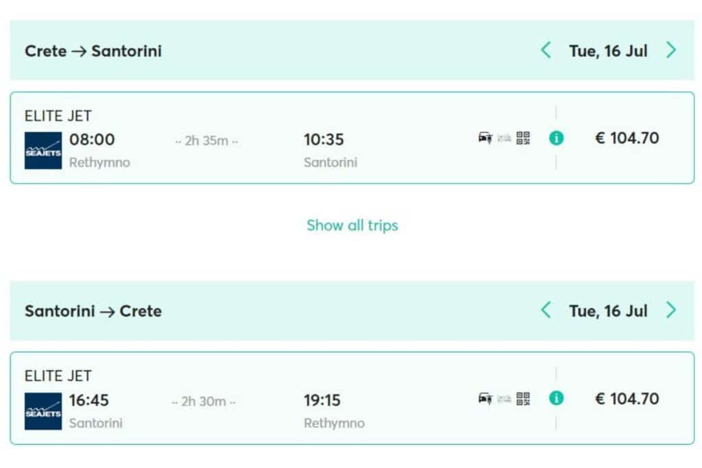 Santorini Day Trip From Crete Reythmno