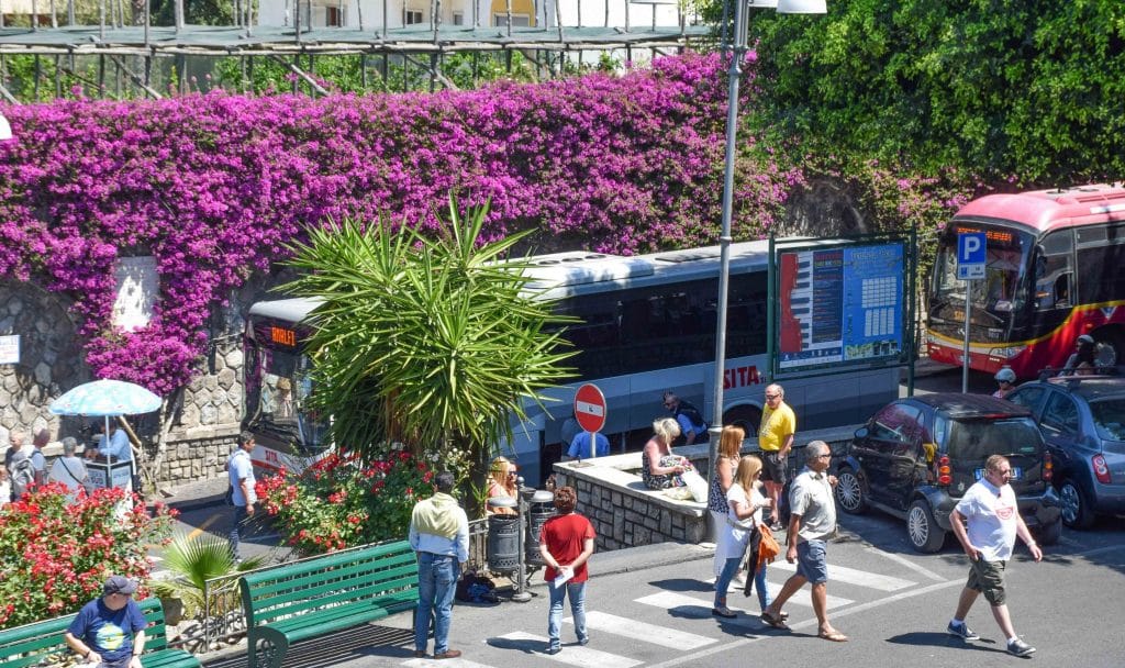 SITA Bus Sorrento to Positano Italy