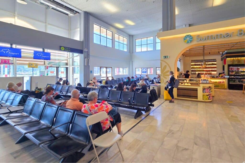 Inside the Skiathos Airport