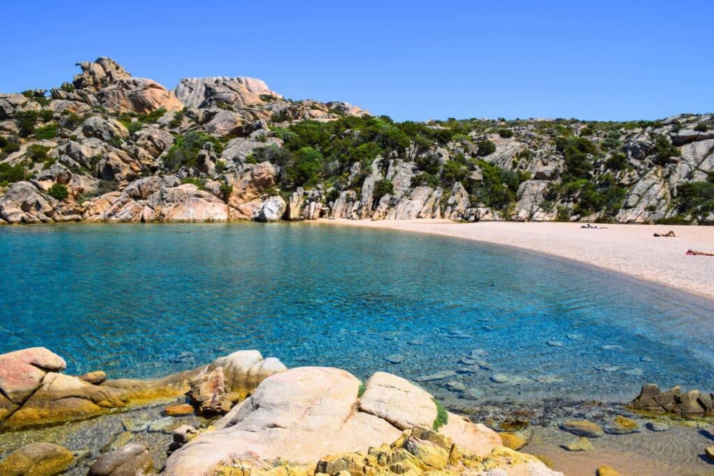 Spalmatore Beach Sardinia Maddalena Island Italy
