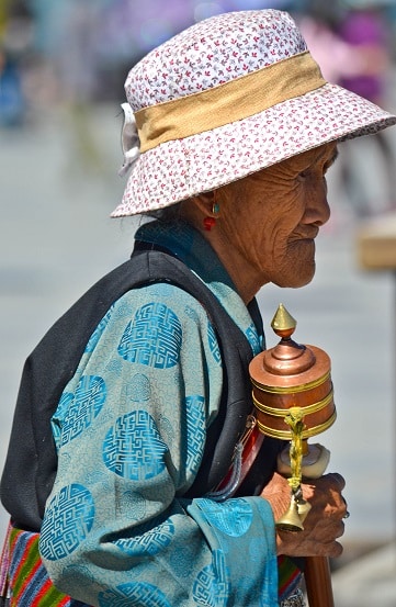 Tibetan Woman Lhasa Tibet