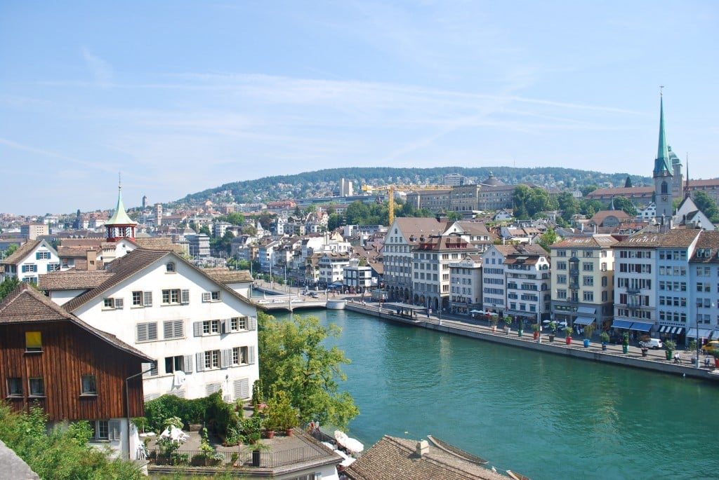 Limmat River Zurich Switzerland